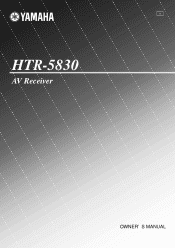 Yamaha HTR 5830 MCXSP10 Manual