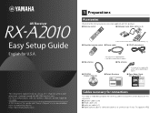 Yamaha RX-A2010 Setup Guide