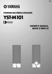 Yamaha YST-M101 Owner's Manual