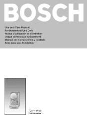 Bosch TCA4101UC Use & Care Manual