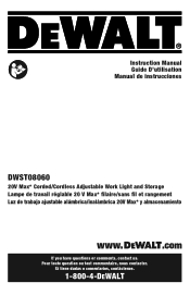 Dewalt DWST08060 Instruction Manual