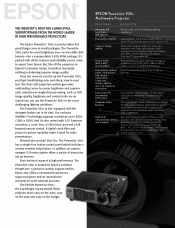 Epson PowerLite500c Product Brochure