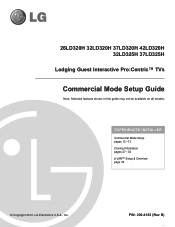 LG 42LD320H Setup Guide