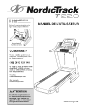 NordicTrack T22.0 Treadmill French Manual
