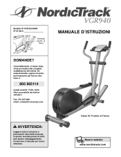 NordicTrack Vgr 940 Italian Manual