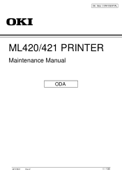 Oki ML421 Maintenance Manual