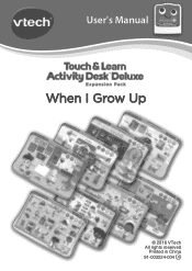 Vtech Touch & Learn Activity Desk Deluxe - When I Grow Up User Manual