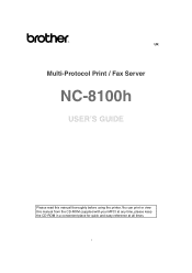 Brother International 8100h User Guide