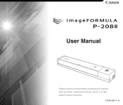 Canon imageFORMULA P-208II Scan-tini Personal Document Scanner User Manual