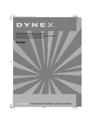 Dynex DX-800U User Manual (English)