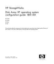 HP XP1024 HP StorageWorks Disk Array XP operating system configuration guide: IBM AIX (A5951-96045, November, 2005)