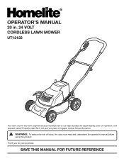 Homelite UT13126 User Manual