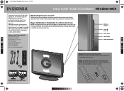Insignia NS-LCD32-09CA Quick Setup Guide (English)