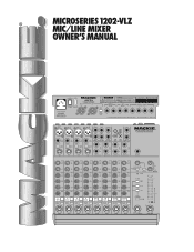 Mackie MS1202-VLZ Owner's Manual