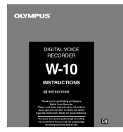 Olympus W-10 W-10 Instruction Manual (English)