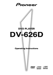 Pioneer DV-626D Owner's Manual