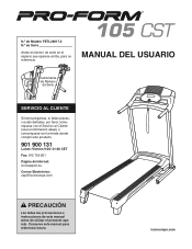 ProForm 105 Cst Treadmill Spanish Manual