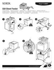 Xerox 6180MFP Instruction Sheet - 550-Sheet Feeder