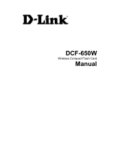 D-Link DCF-650W Product Manual