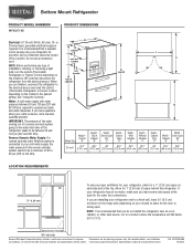 Maytag MFX2571XEM Dimension Guide