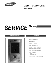 Samsung SGH E250 Service Manual