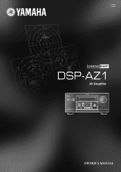 Yamaha DSP-AZ1 Owner's Manual
