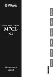 Yamaha M7CL M7cl V2.0 Supplementary Manual