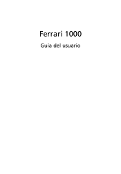 Acer 1000 5123 Ferrari 1000 User's Guide ES