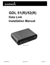 Garmin GDL 52 Installation Manual