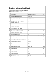 Gigabyte AORUS FV43U Product Information Sheet