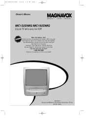 Magnavox MC132DMG User manual,  English (US)