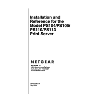 Netgear PS113 PS113 Reference Manual