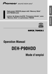 Pioneer P90HDD Owner's Manual