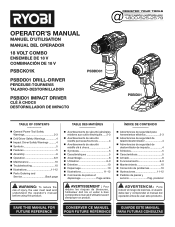 Ryobi PSBCK01K Operation Manual
