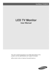 Samsung FX2490HD User Manual (user Manual) (ver.1.0) (English)