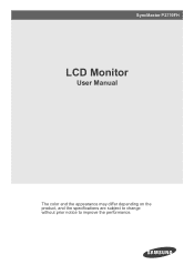 Samsung P2770FH User Manual (user Manual) (ver.1.0) (English)