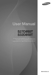 Samsung S27D850T User Manual Ver.1.0 (English)