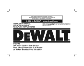 Dewalt DCG412B Instruction Manual