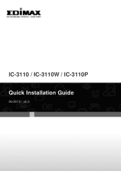 Edimax IC-3110W Quick Install Guide