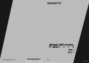 Gigabyte P35X v7 Manual