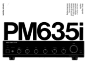 Harman Kardon PM635I Owners Manual