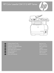 HP Color LaserJet CM1312 HP Color LaserJet CM1312nfi MFP - Getting Started Guide