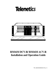 Motorola RM16M Operation Guide
