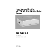 Netgear PS121NA PS121v1 User Manual