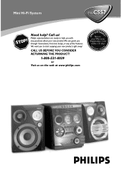 Philips FW-C557 User manual