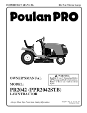 Poulan PPR2042STB User Manual