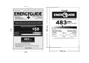 RCA RFR1500 Energy Label