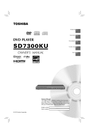 Toshiba SD7300KU Owners Manual
