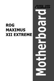 Asus ROG MAXIMUS XII EXTREME Users Manual English