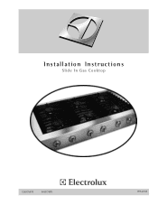 Electrolux E48GC76EPS Installation Instructions
